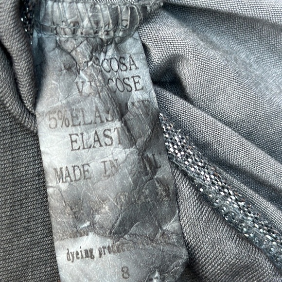 Free For Humanity Long Sleeve Women’s Gray Women's Top Size 8 - Picture 10 of 10